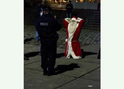 بابانوئل بدون ماسک دستگیر شد
