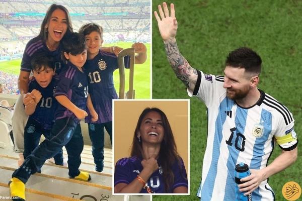 قانون شکنی همسر مسی در جام جهانی!