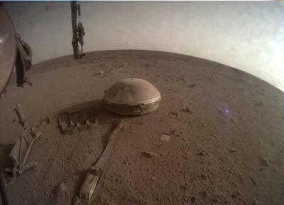خاتمه عمر مریخ نشین اینسایت؟ شاید این آخرین عکس کاوشگر مریخ ناسا که ارسال شده (طراحی سایت)